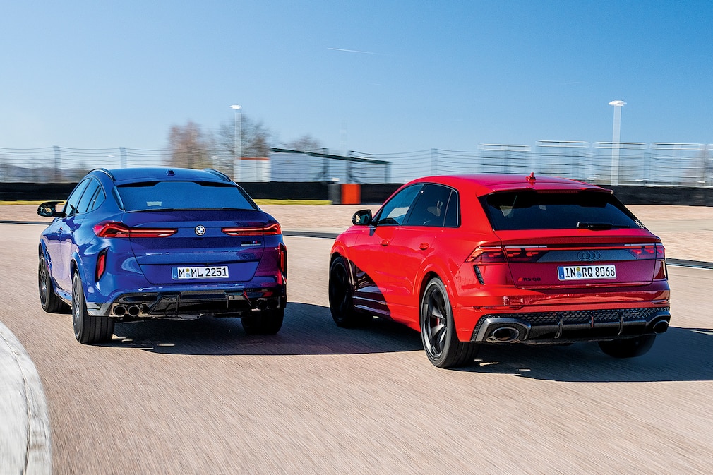 Audi RS Q8 performance vs. BMW X6 M Competition