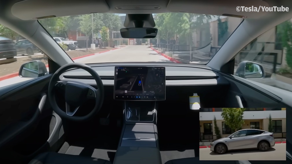 Tesla Model Y liefert sich selbst aus