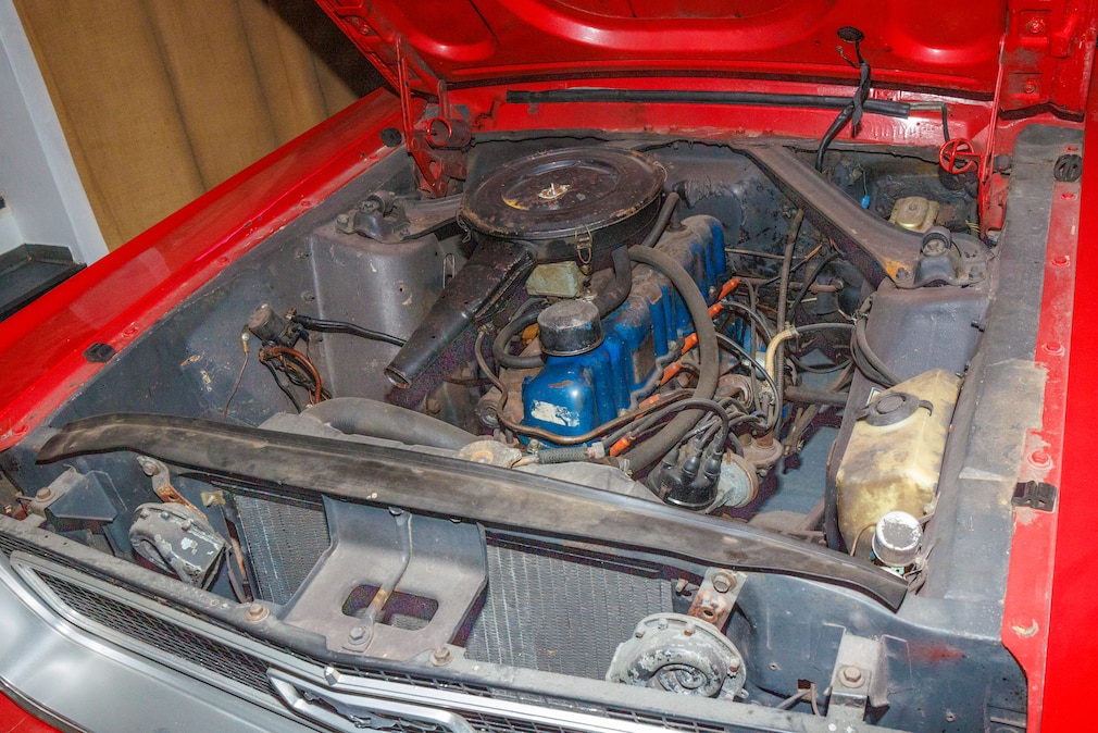 Motor des Ford Mustang