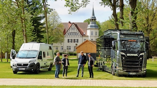Campen am Schloss mit Luxus und Natur