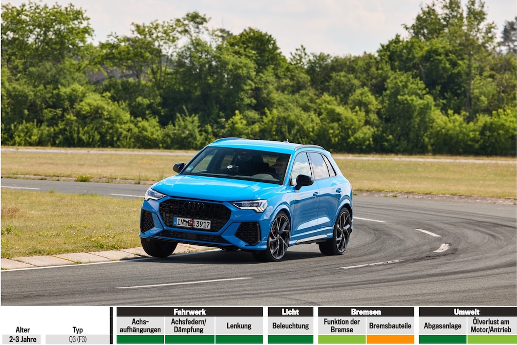 Mängel-Ampel des Audi Q3