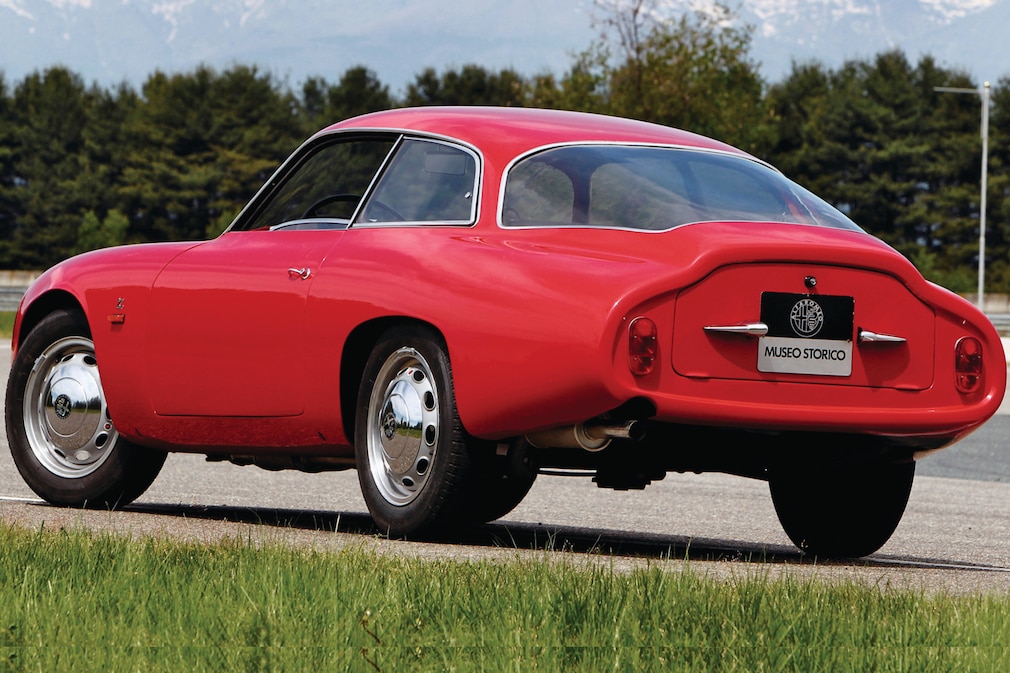 Alfa Romeo Giulietta Zagato Coda Tronca schräg von hinten