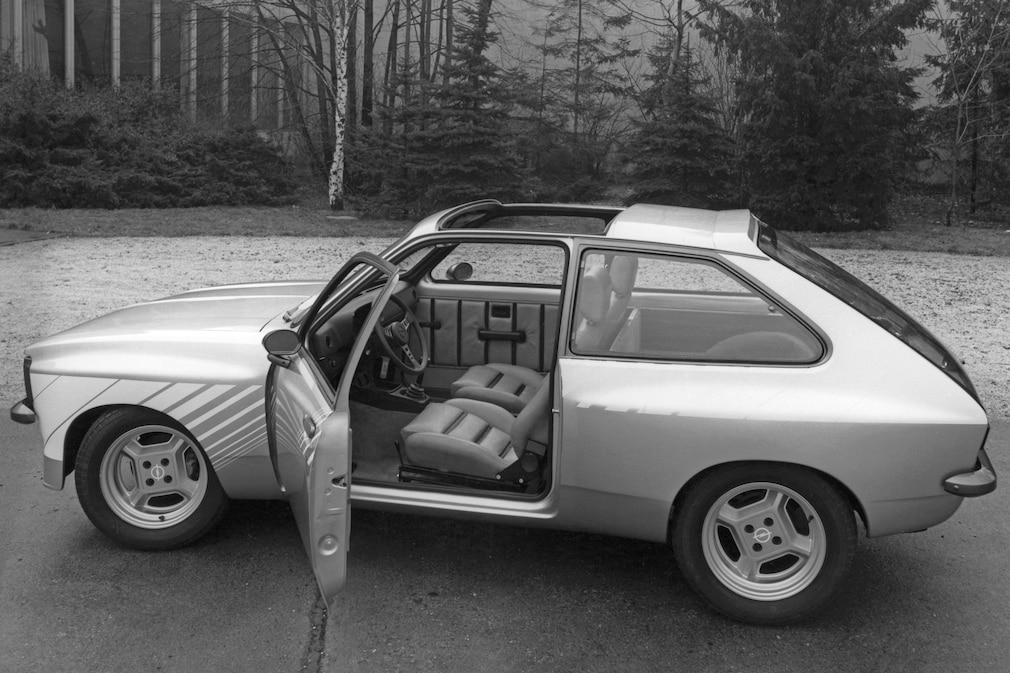 Studie auf Basis des Opel Kadett C City mit herausnehmbarem Dachteil und breiteren Koflügeln