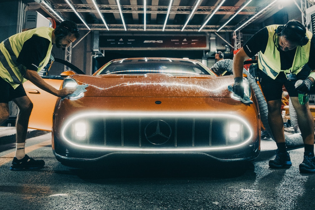 Axialflussmotor von Yasa im Mercedes Concept AMG GT XX Elektromotor