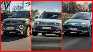 Hyundai Inster, Renault 4 und Hyaundai Bayon
