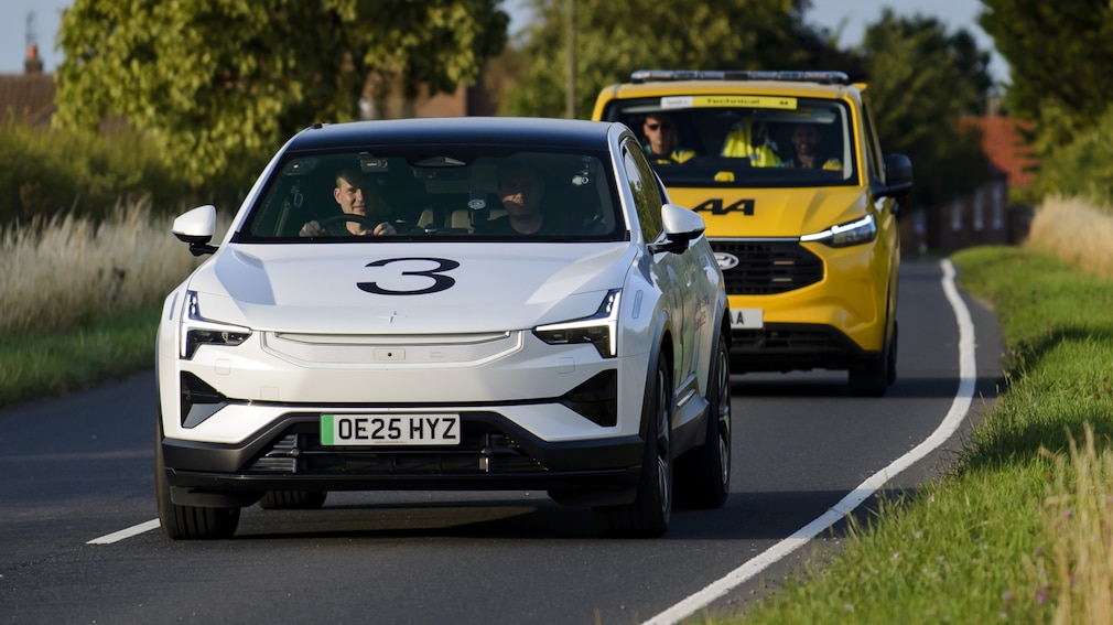 Rekordfahrt von Polestar 3 durch England