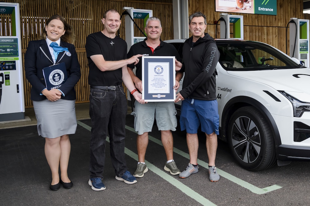 Rekordfahrt von Polestar 3 durch England