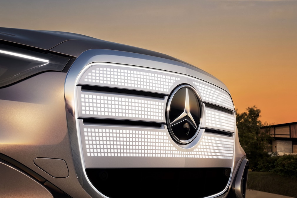 Der neue Grill des Mercedes GLC EQ