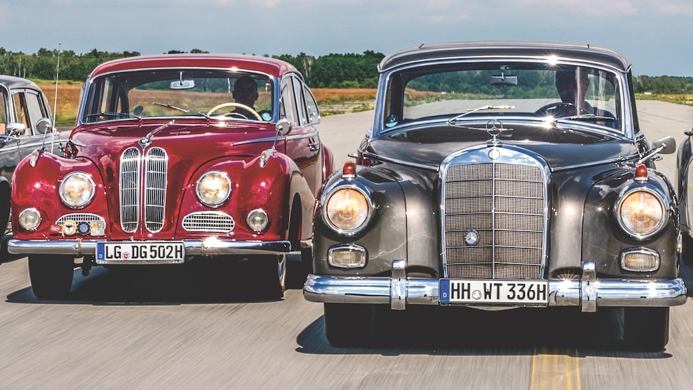 BMW 502 Barockengel und Mercedes 300d Adenauer