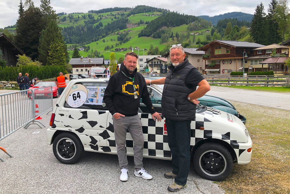 Conrad Walter und Udo Walter am Daihatsu Cuore