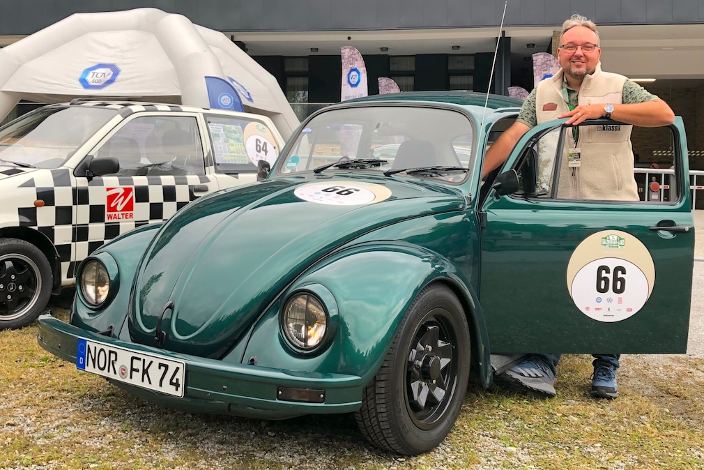 Frank Krasemann mit seinem VW Käfer 1600i