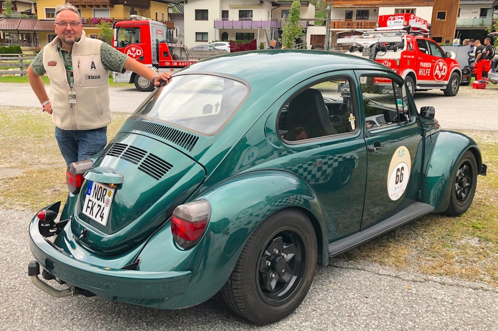 Frank Krasemann mit seinem VW Käfer 1600i