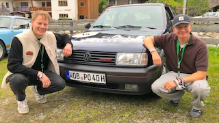 Lukas Tobler und Fabian Becvar am VW Polo G40 Baujahr 1992