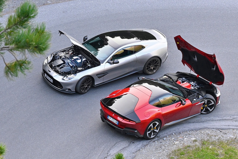 Ferrari 12Cilindri und Aston Martin Vanquish: Zwölfzylinder-Vergleich