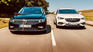 VW Passat B8 gegen Opel Insingnia B im TÜV-Duell