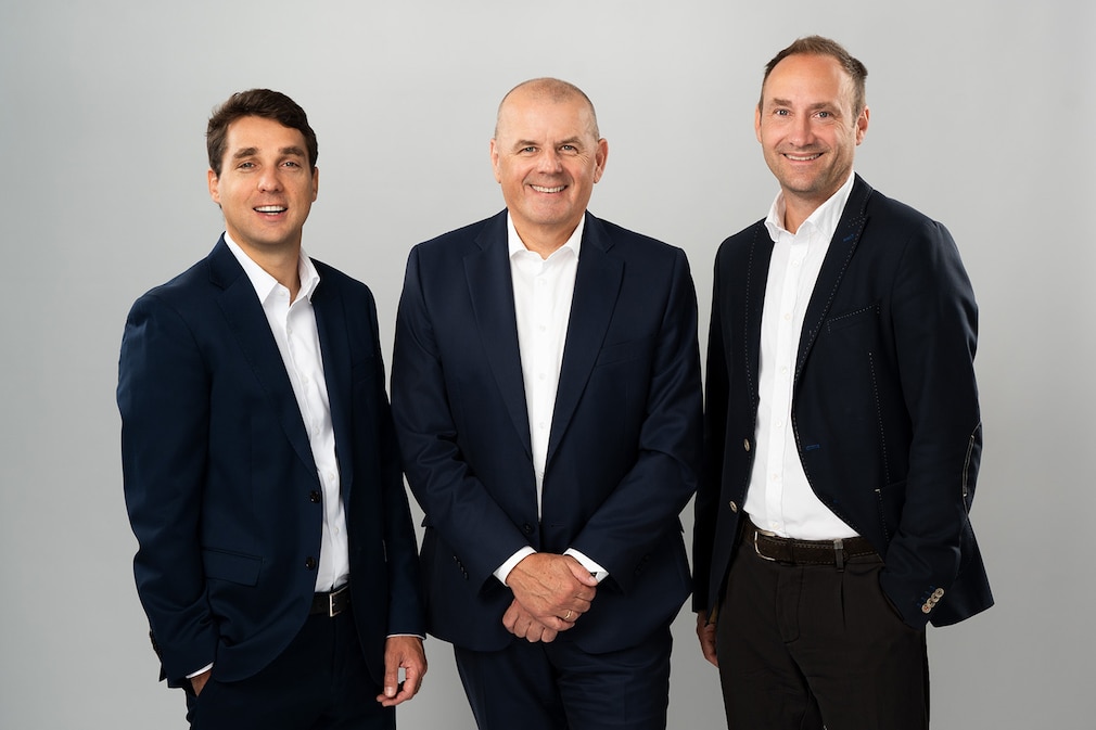 Geschäftsführung von Ayvens Deutschland (von links): Maxime Verneau, Martin Kössler, Dr. Stefan Koch