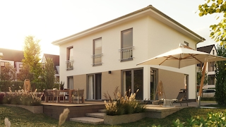 Muster Traumhaus freistehend mit Garten