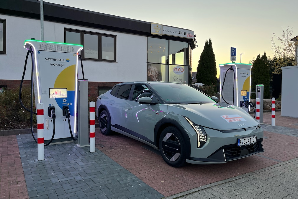 Laden nach der Verbrauchsfahrt