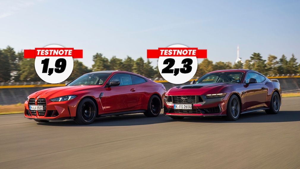 BMW M4 Coupé Ford Mustang Dark Horse