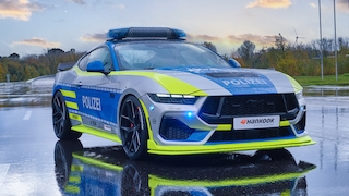 Ford Mustang im Polizei-Trimm auf der Essen Motor Show