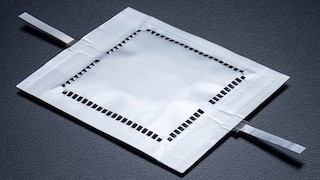 Prototypen-Zelle einer Lithium-Luft-Batterie