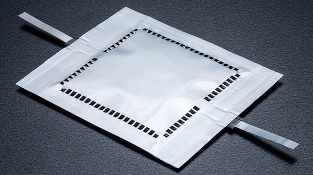Prototypen-Zelle einer Lithium-Luft-Batterie