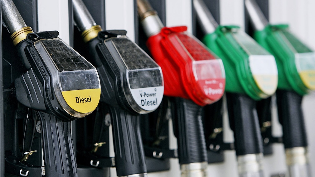 Zapfsäule an einer Tankstelle