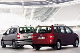 VW Touran gegen Opel Zafira