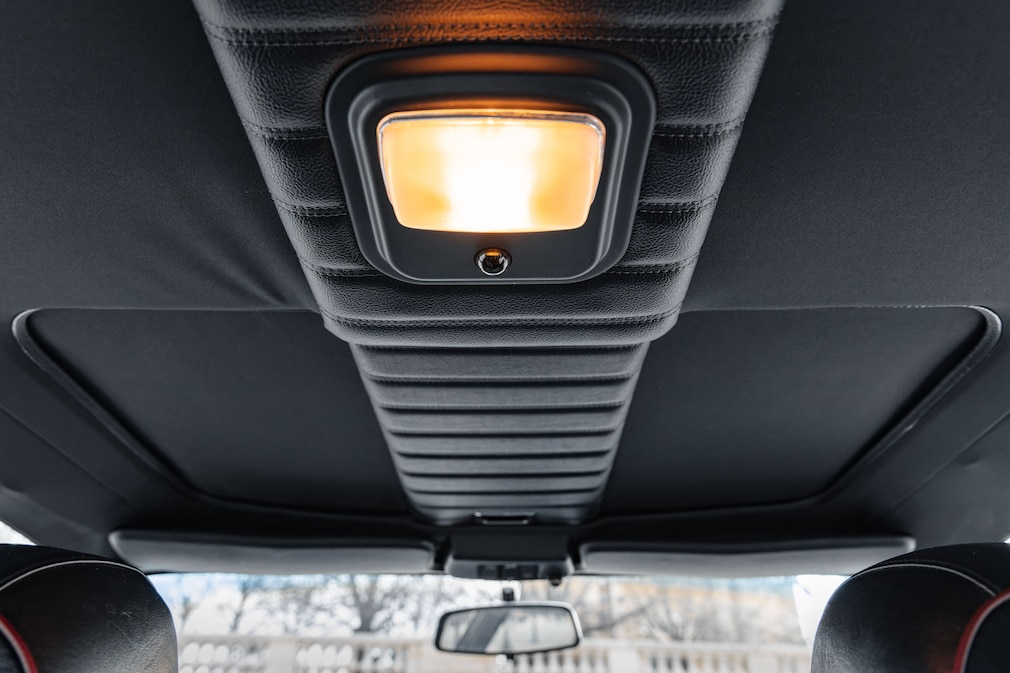 Detail des Dachhimmels im Citroën CX 25 GTI Turbo 2