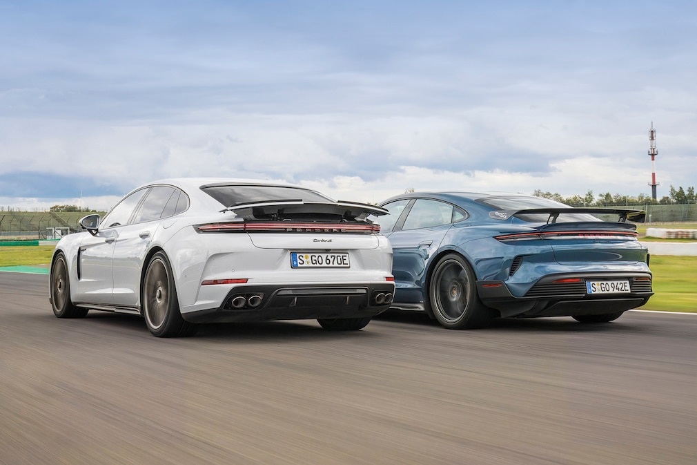 Porsche Panamera Turbo S E-Hybrid vs. Taycan Turbo GT: Testvergleich