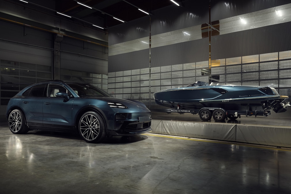 Porsche Macan Turbo Concept Lago und Frauscher 790 Spectre