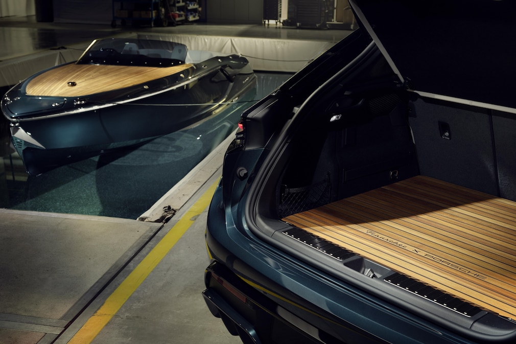 Porsche Macan Turbo Concept Lago und Frauscher 790 Spectre