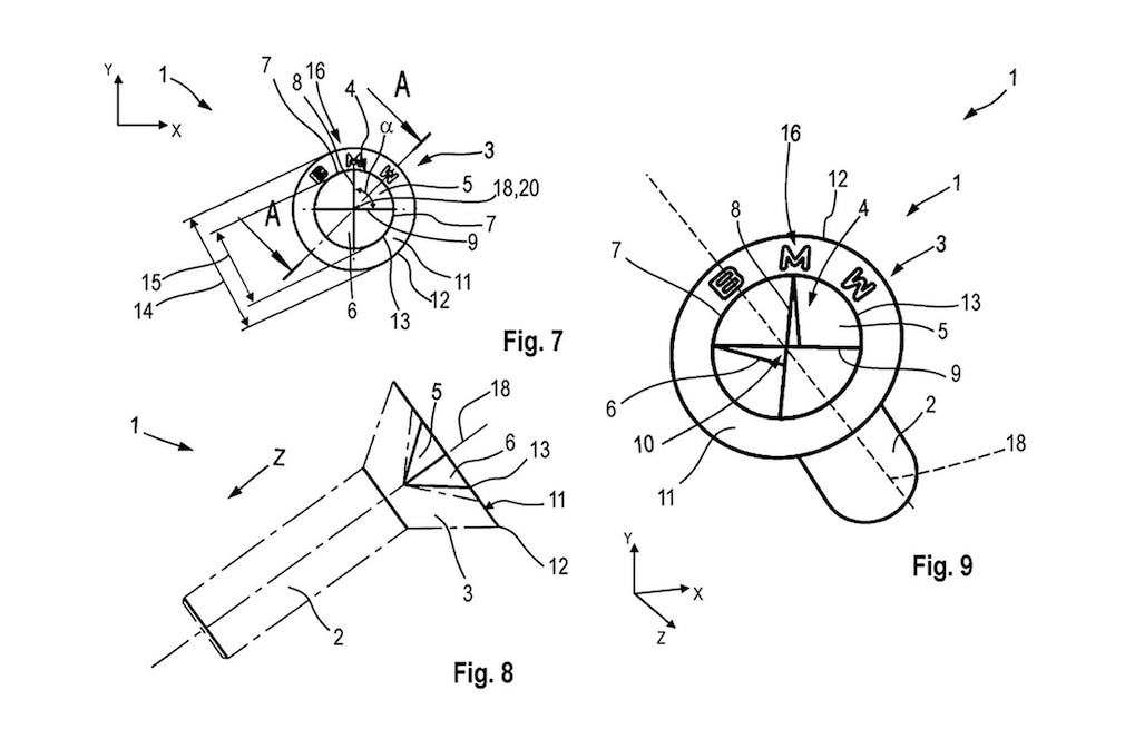 BMW Schrauben-Patent mit Markenlogo im Kopf