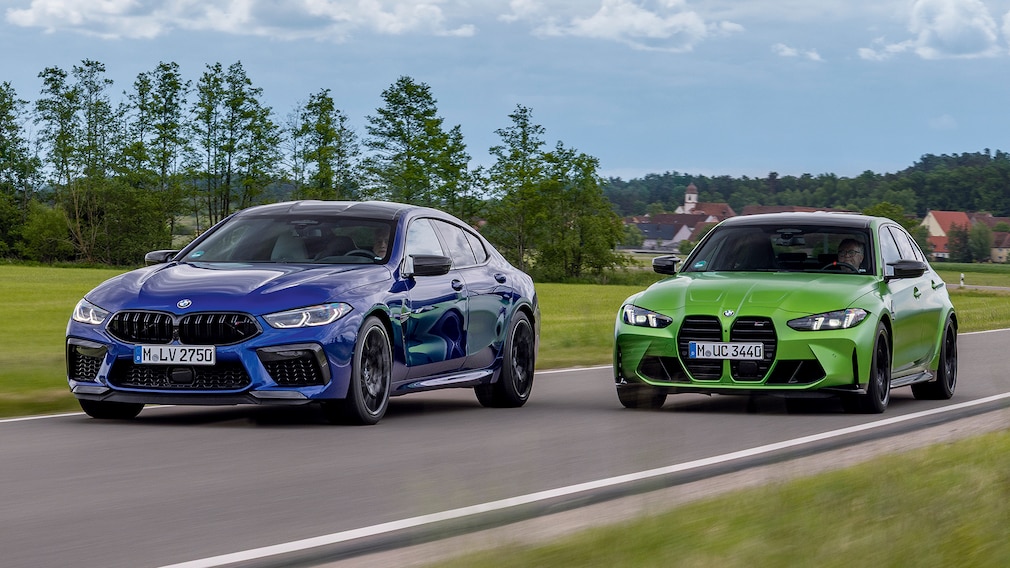 BMW M8 Competition Gran Coupé vs. M3 Competition xDrive: