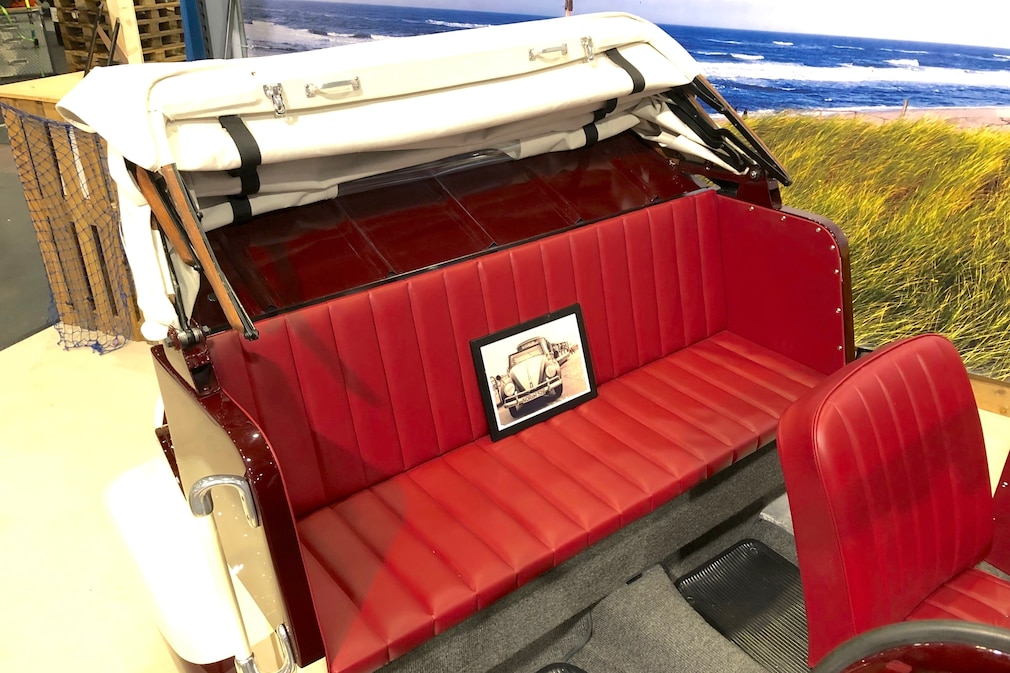 Rücksitzbank des VW Käfer Dünen-Express