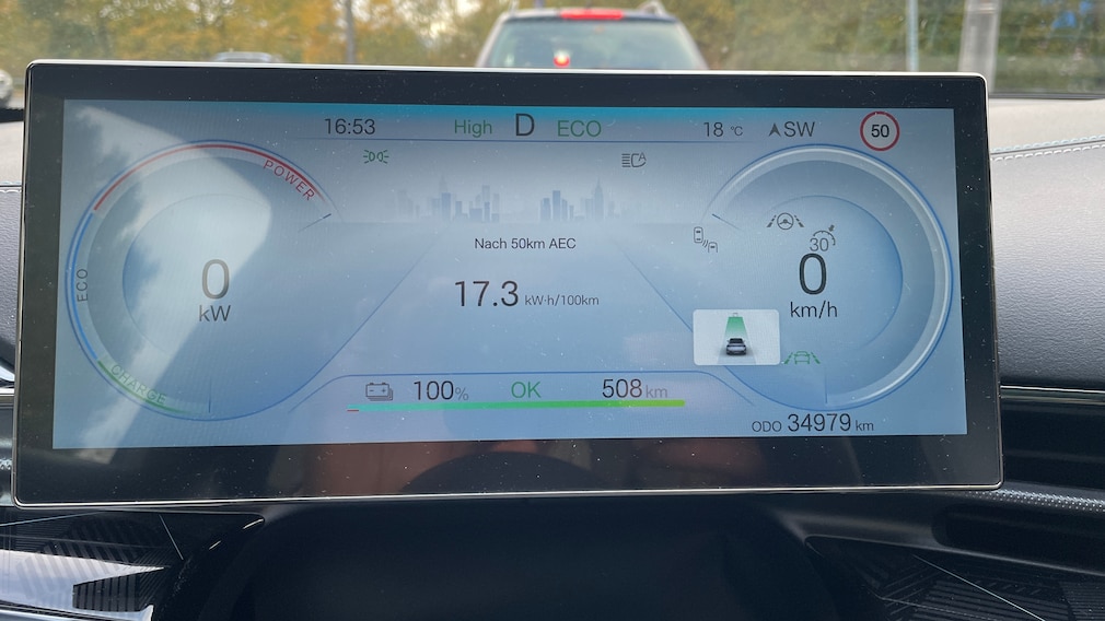 Zentraldisplay im BYD Seal