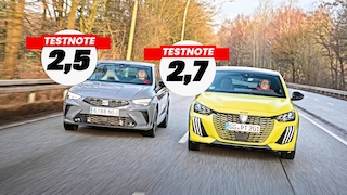 Peugeot 208 Hybrid 110 e-DSC6   Seat Ibiza 1.0 TSI DSG