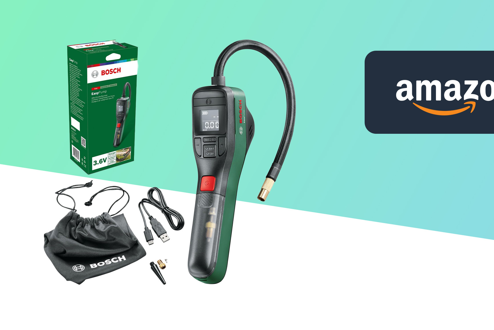 Bosch Mini-Kompressor jetzt stark reduziert bei Amazon
