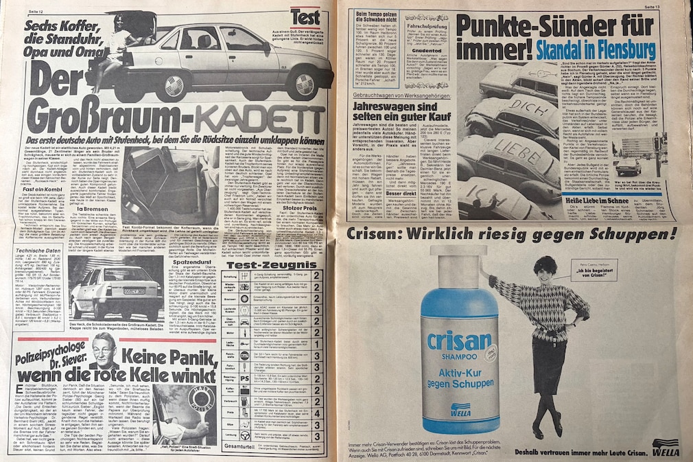 Dummy-Seiten von 1986/1986 für AUTO BILD