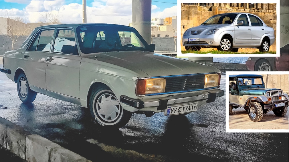 Paykan stehend schräg von vorn