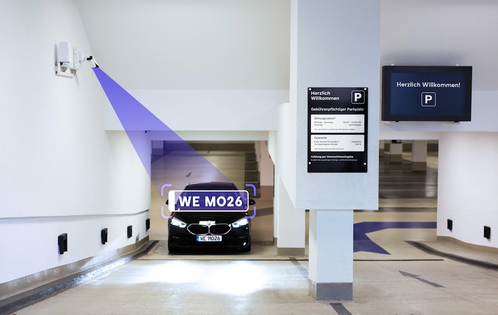 Kamera-Überwachung einer Tiefgarage durch Wemolo-Technik