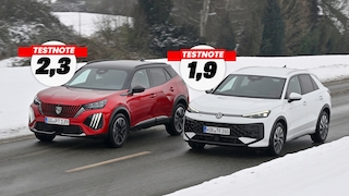 Peugeot 2008 Hybrid 145 e-DSC6   VW T-Roc 1.5 eTSI