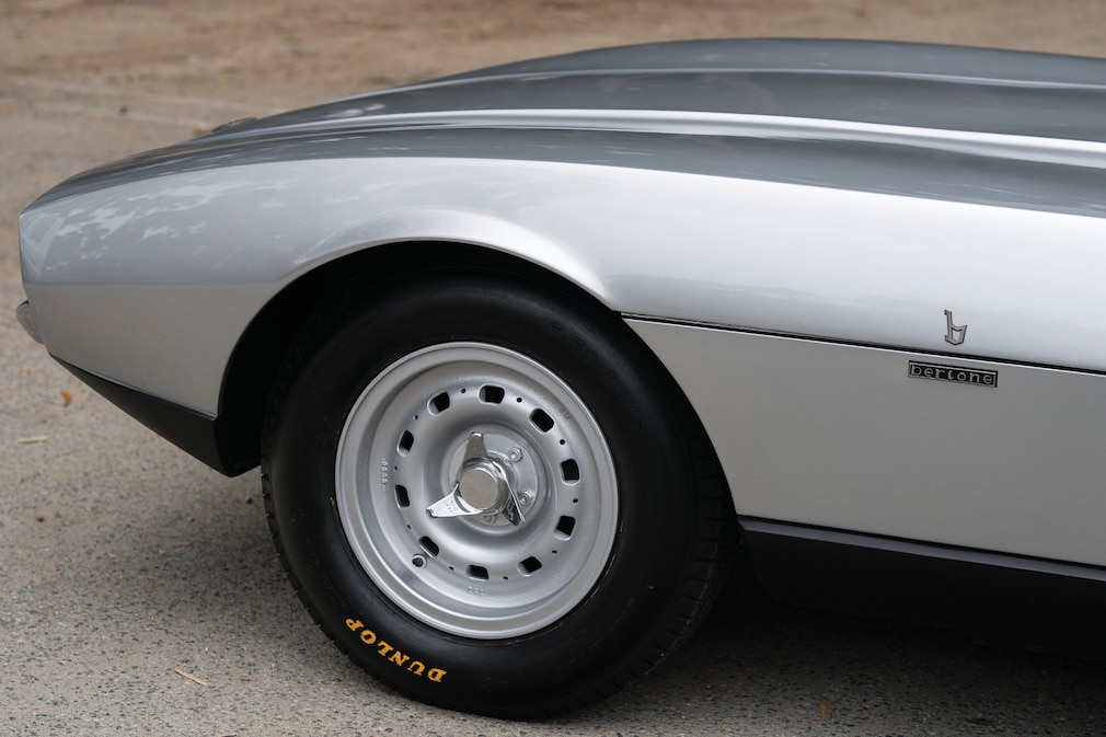 Vorderrad des Jaguar Pirana by Bertone