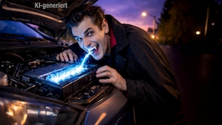 Vampir-Verluste Vampire Drain E-Autos Elektroautos Akku Batterie Strom Energie