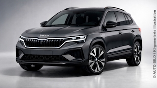 KI-Illustration eines Skoda Karoq-Nachfolgers
