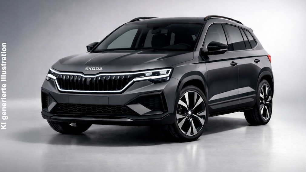 Ilustración de IA de un sucesor del Skoda Karoq