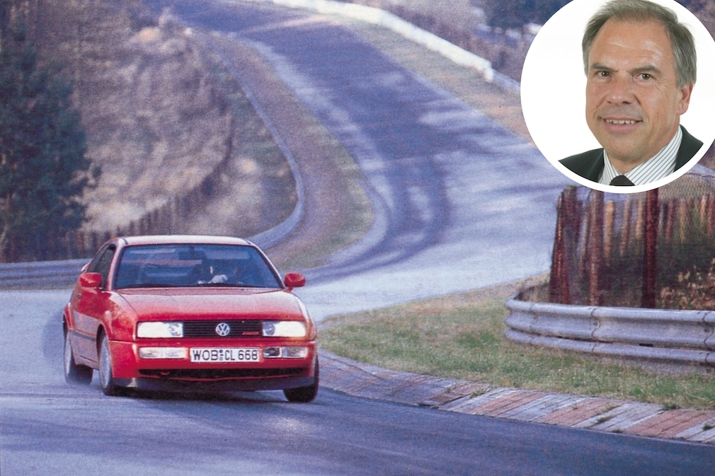 VW Corrado auf dem Nürburgring, dazu Portrait von Hermann Müller