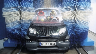 Mit dem Smart Crossblade in der Waschstrasse