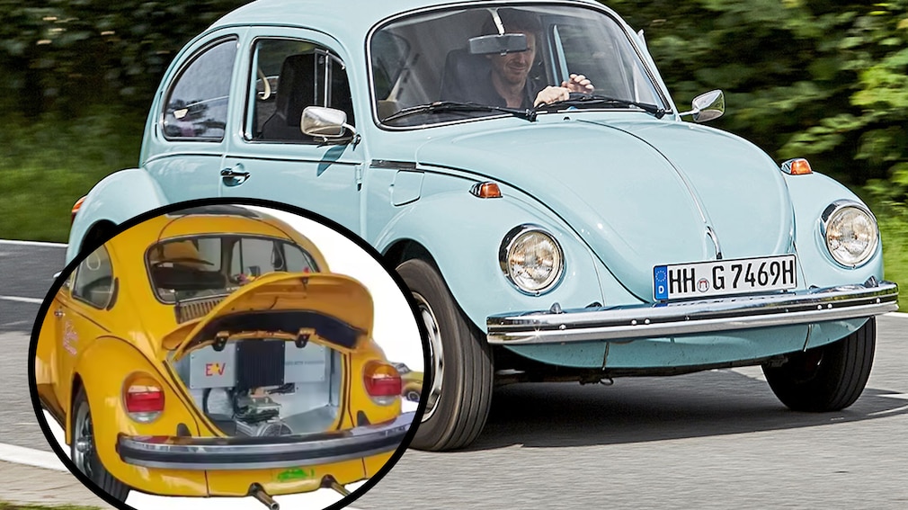 VW Käfer mit Umbausatz zum E-Auto umrüsten