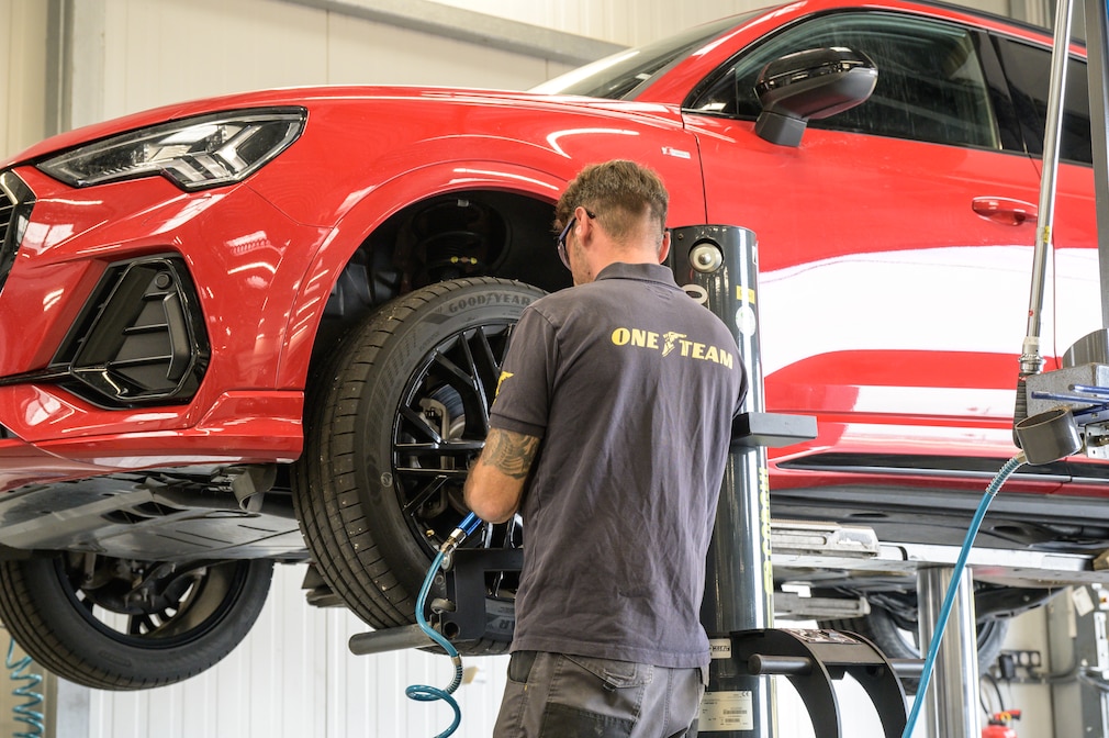 Reifenmaontage am Audi Q3